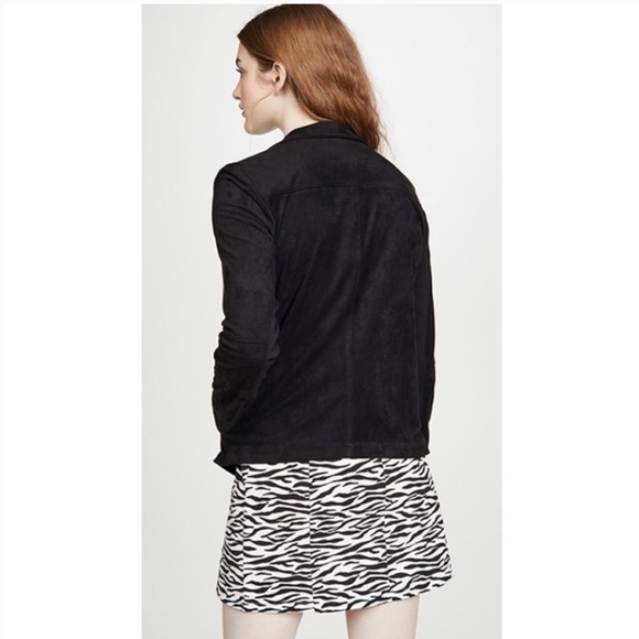 🍉 BB Dakota Wade Black Faux Suede Jacket XS - Picture 16 of 16